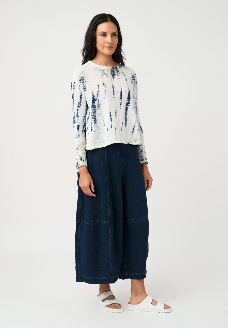 Gilda Midani Cotton Trap Long Sleeve Top