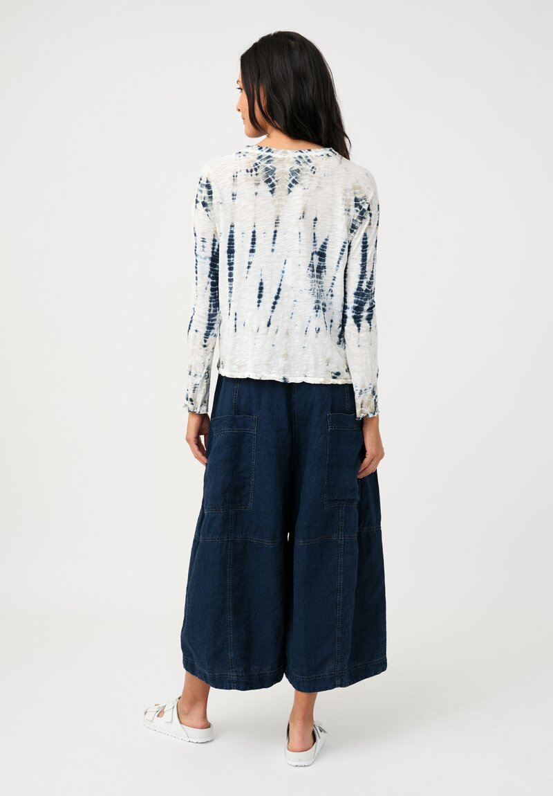 Gilda Midani Cotton Trap Long Sleeve Top