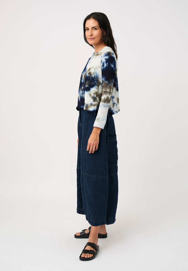 Gilda Midani Cotton Trap Long Sleeve Top