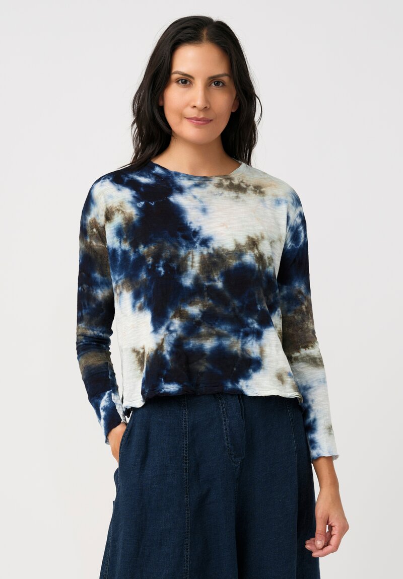 Gilda Midani Cotton Trap Long Sleeve Top