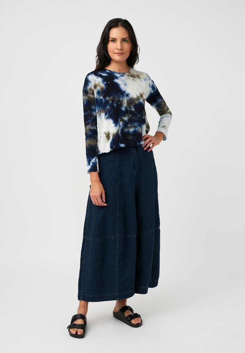 Gilda Midani Cotton Trap Long Sleeve Top