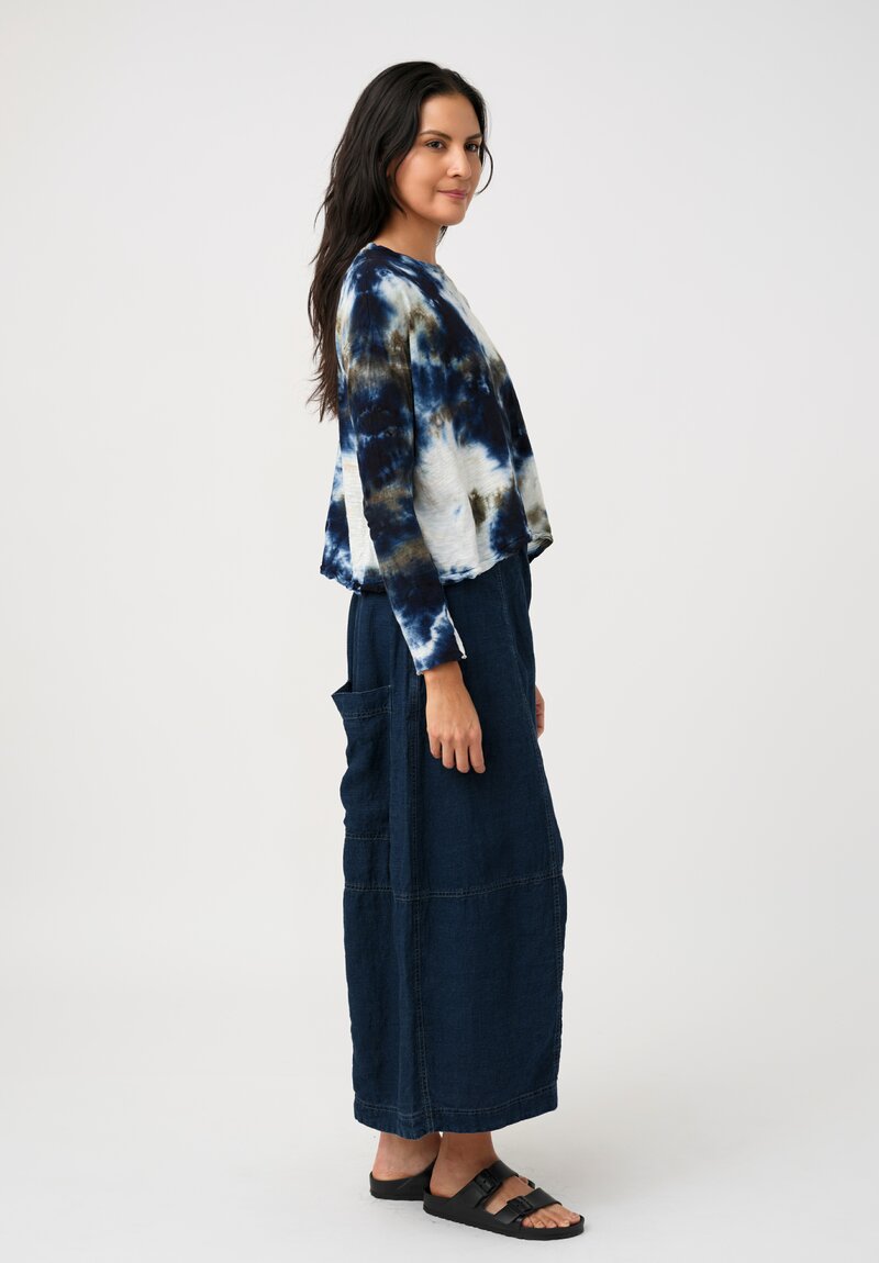 Gilda Midani Cotton Trap Long Sleeve Top