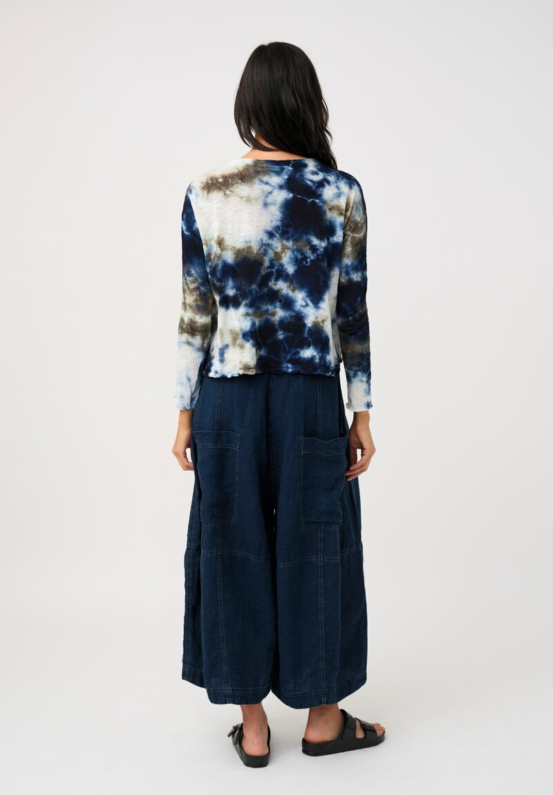 Gilda Midani Cotton Trap Long Sleeve Top