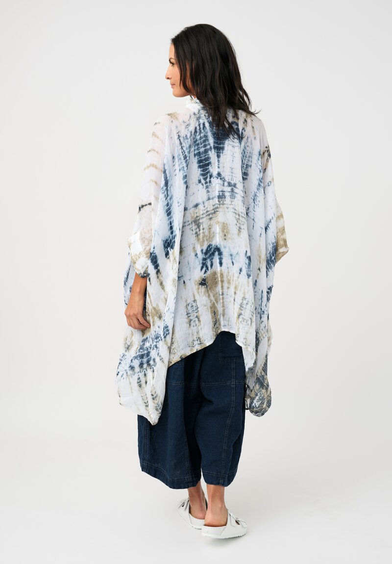 Gilda Midani Linen Orgundy Square Tunic