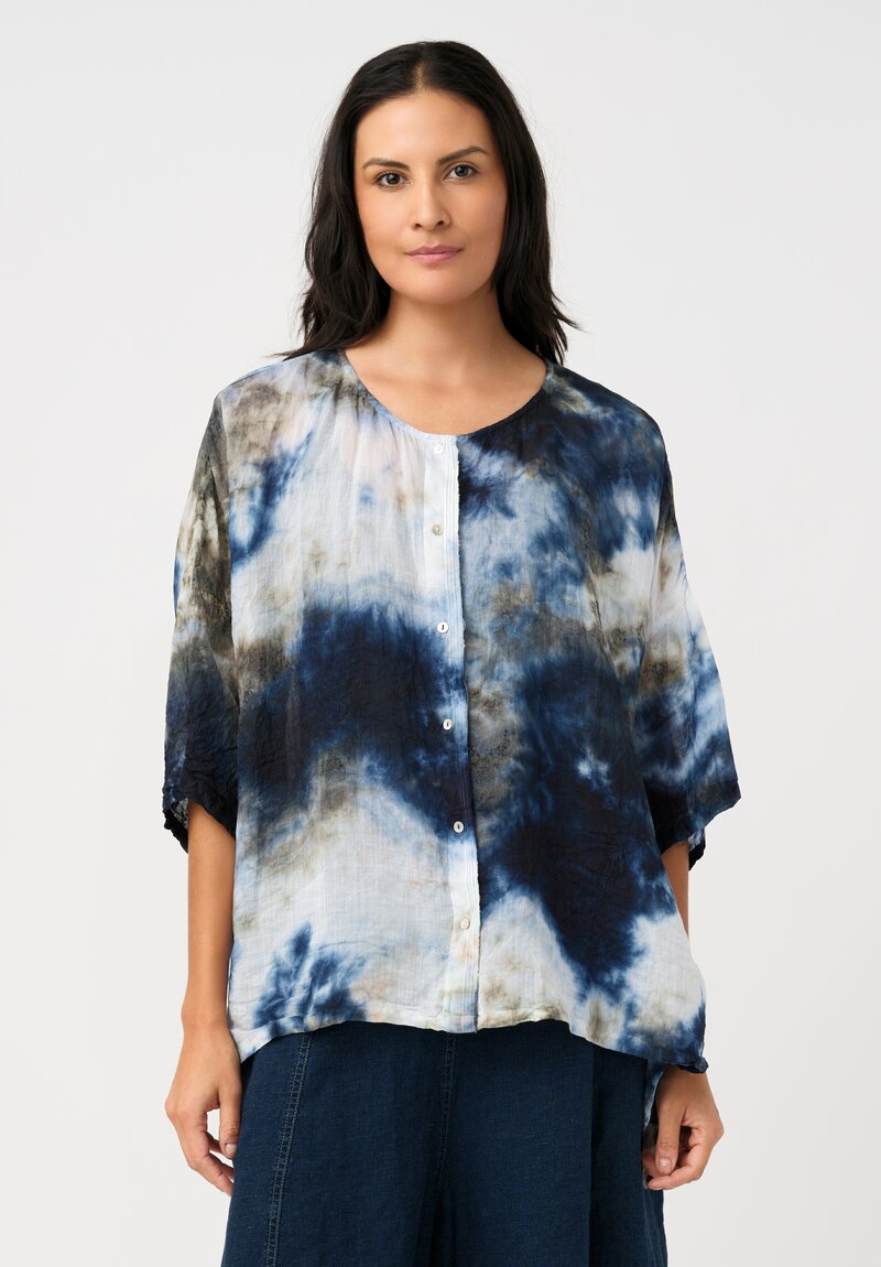 Gilda Midani Linen Button Down Super Shirt