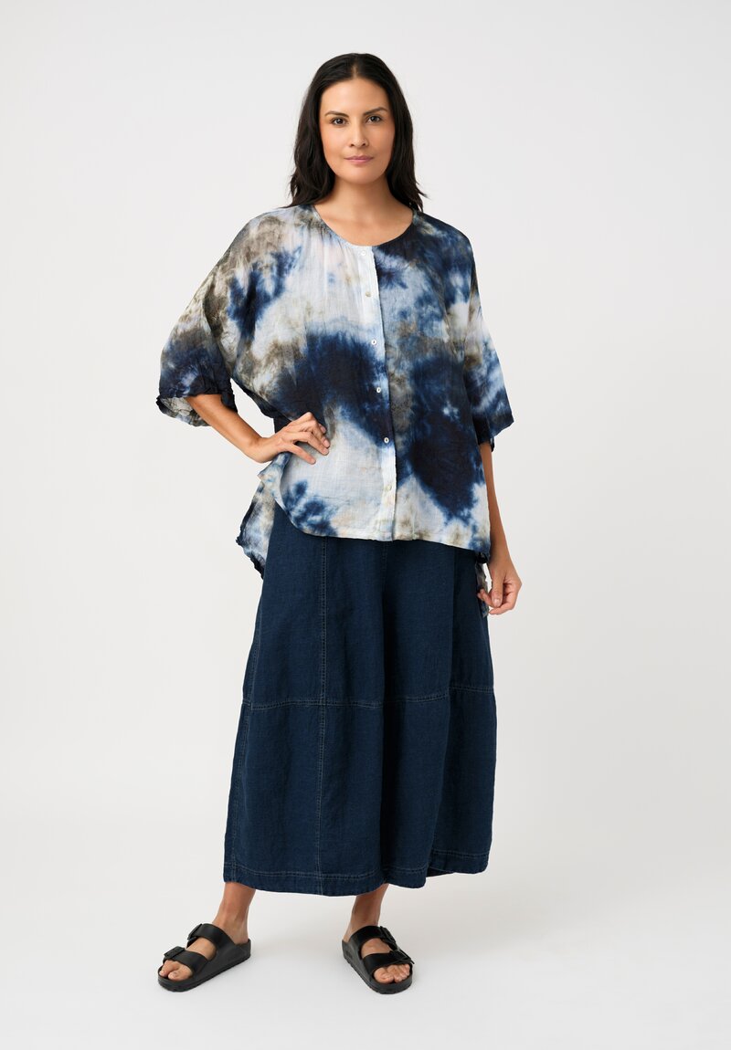 Gilda Midani Linen Button Down Super Shirt