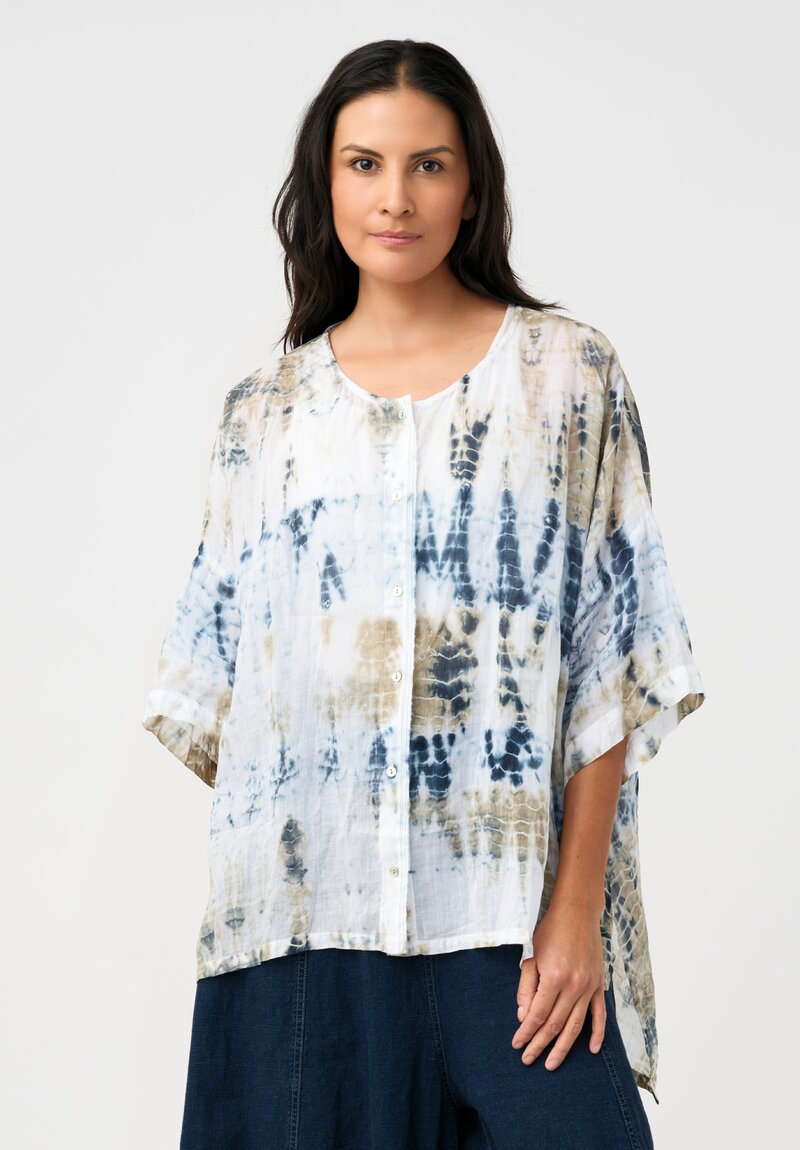 Gilda Midani Linen Button Down Super Shirt