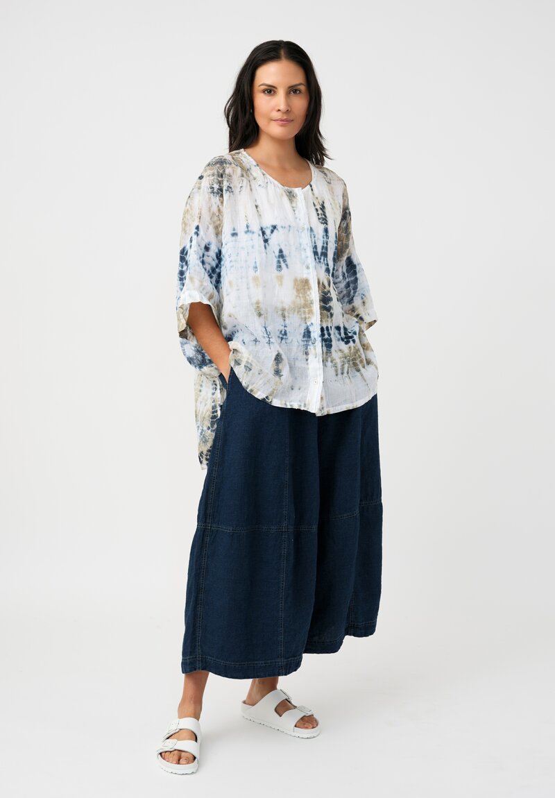 Gilda Midani Linen Button Down Super Shirt