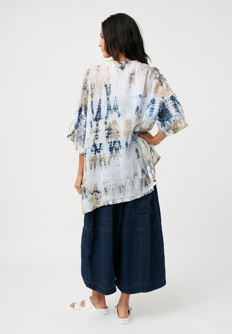 Gilda Midani Linen Button Down Super Shirt