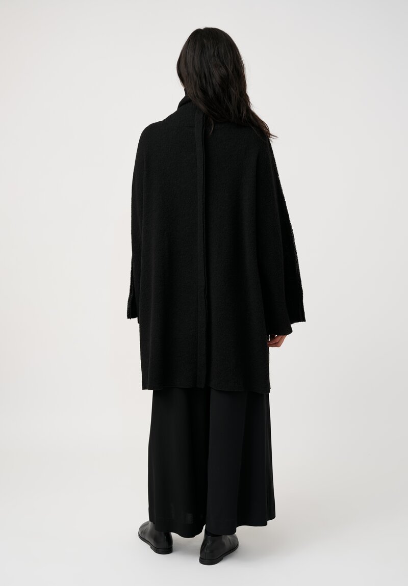 Yohji Yamamoto Seam Detail Pea Coat