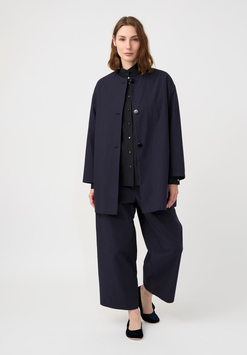 Arts & Science Cotton & Silk Faille Button-Down Shirt in Black
