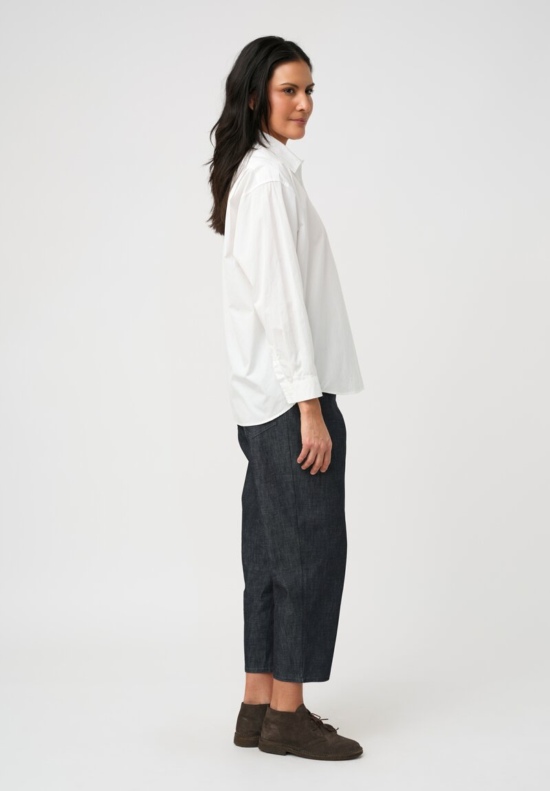 Arts & Science Sea Island Cotton Standard Button-Down Shirt in Off White