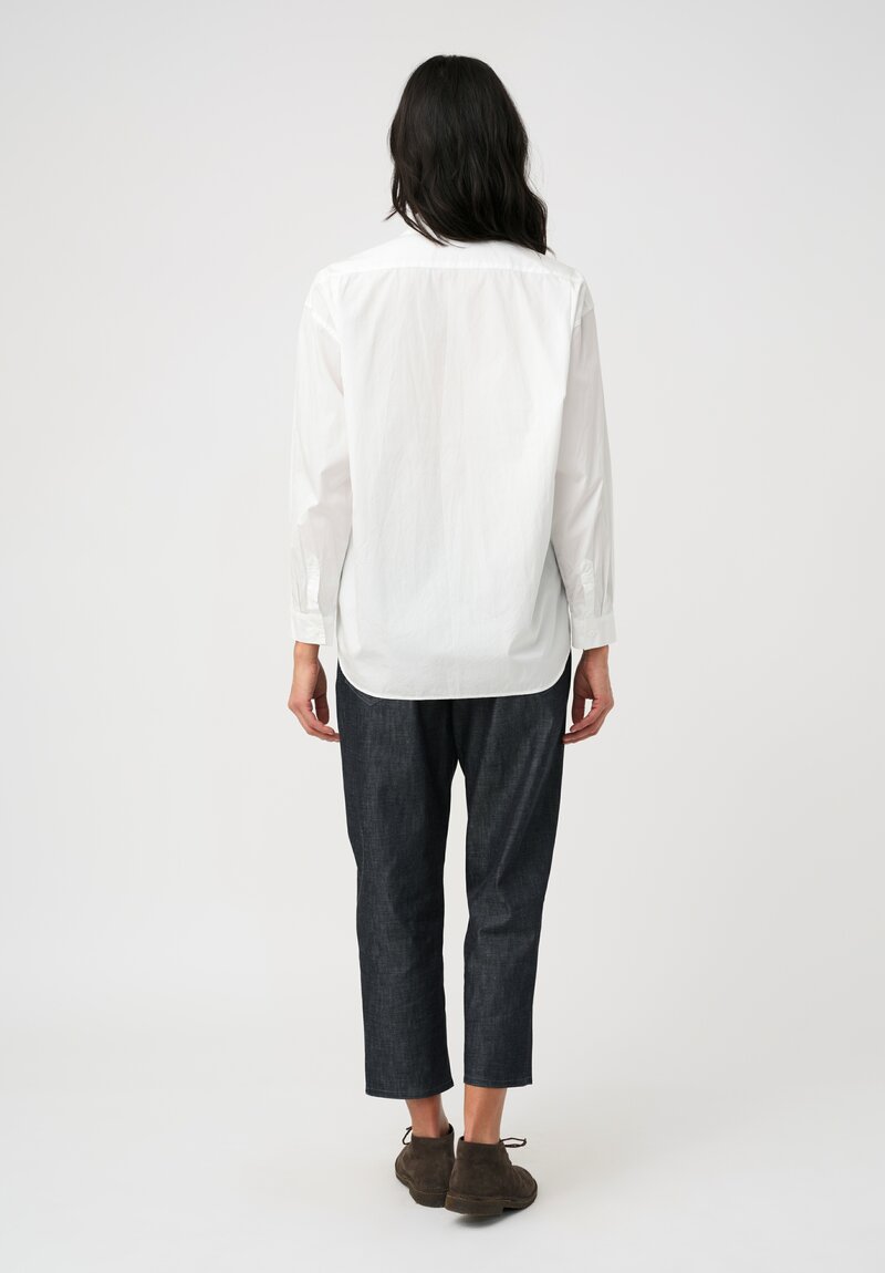 Arts & Science Sea Island Cotton Standard Button-Down Shirt in Off White