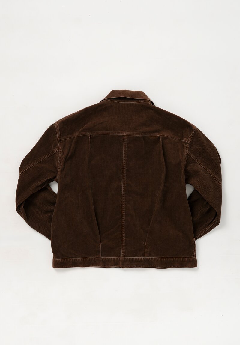 Arts & Science Cotton Corduroy Trucker Jacket in Brown