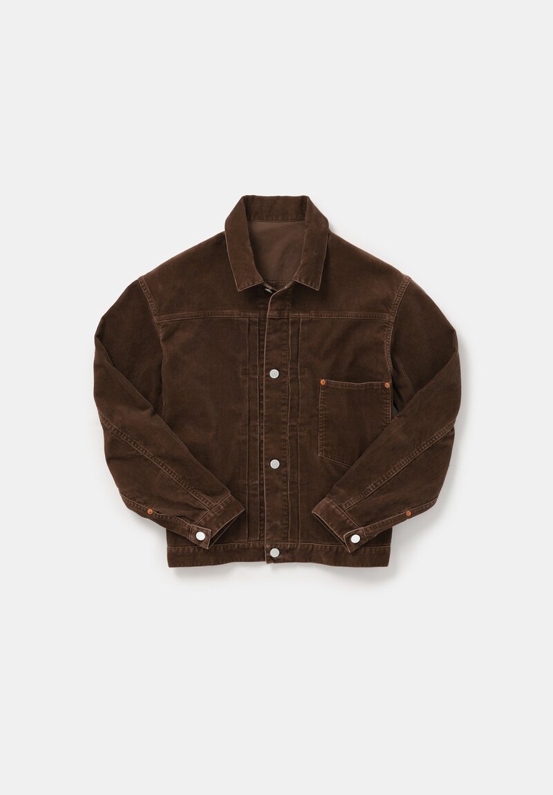 Arts & Science Cotton Corduroy Trucker Jacket in Brown