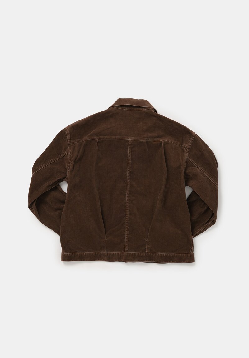 Arts & Science Cotton Corduroy Trucker Jacket in Brown