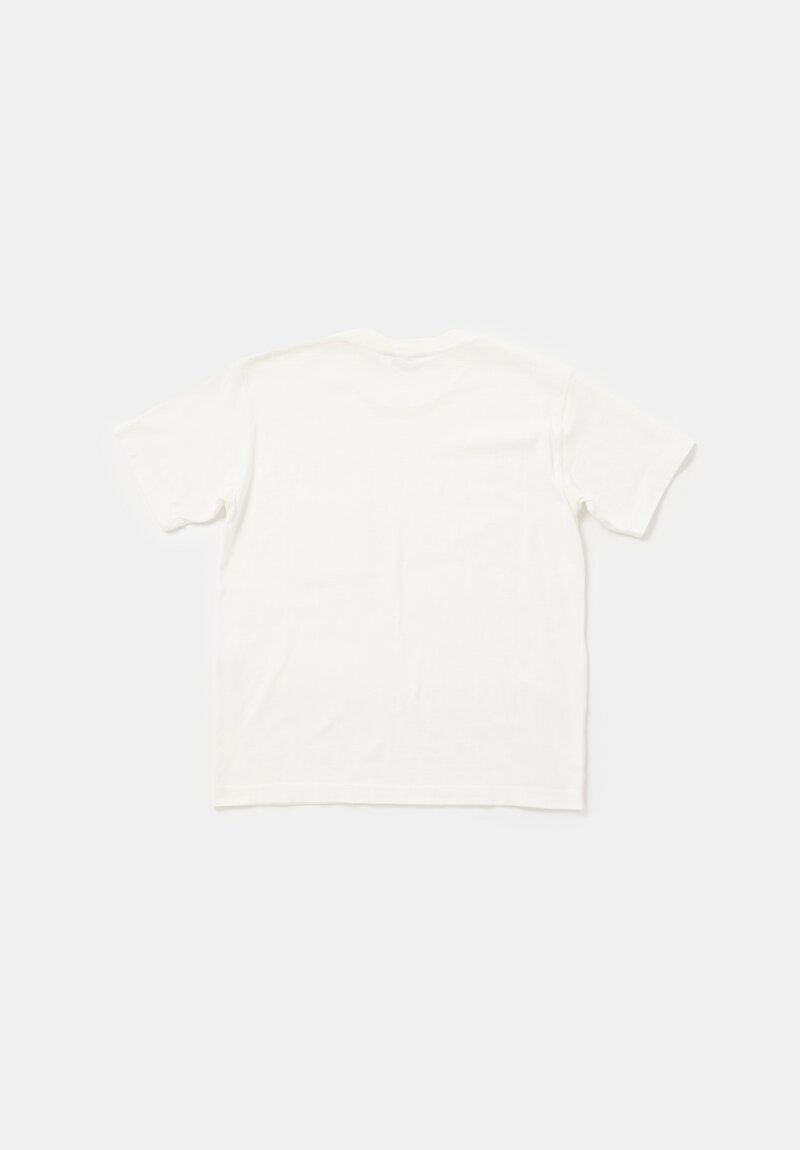 Arts & Science Cotton Jersey Pocket T-Shirt in Off White