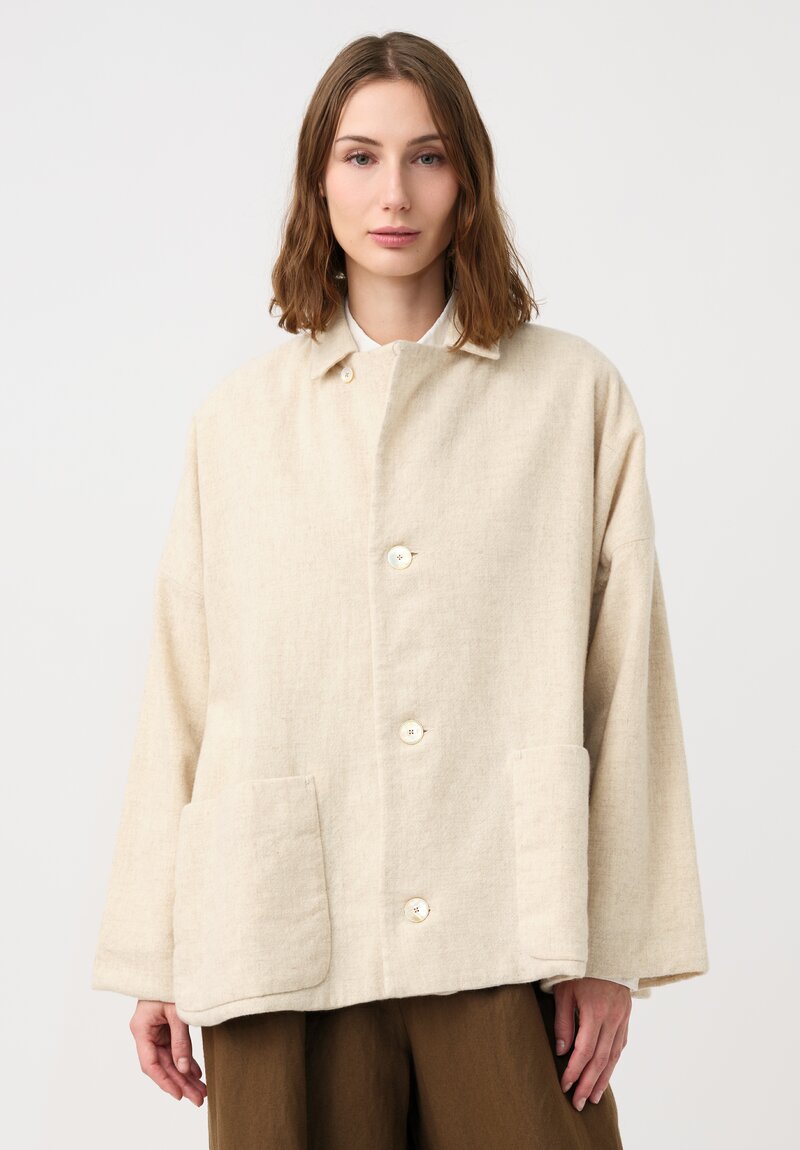 Kaval Etamine Stole Lined Short Jacket
