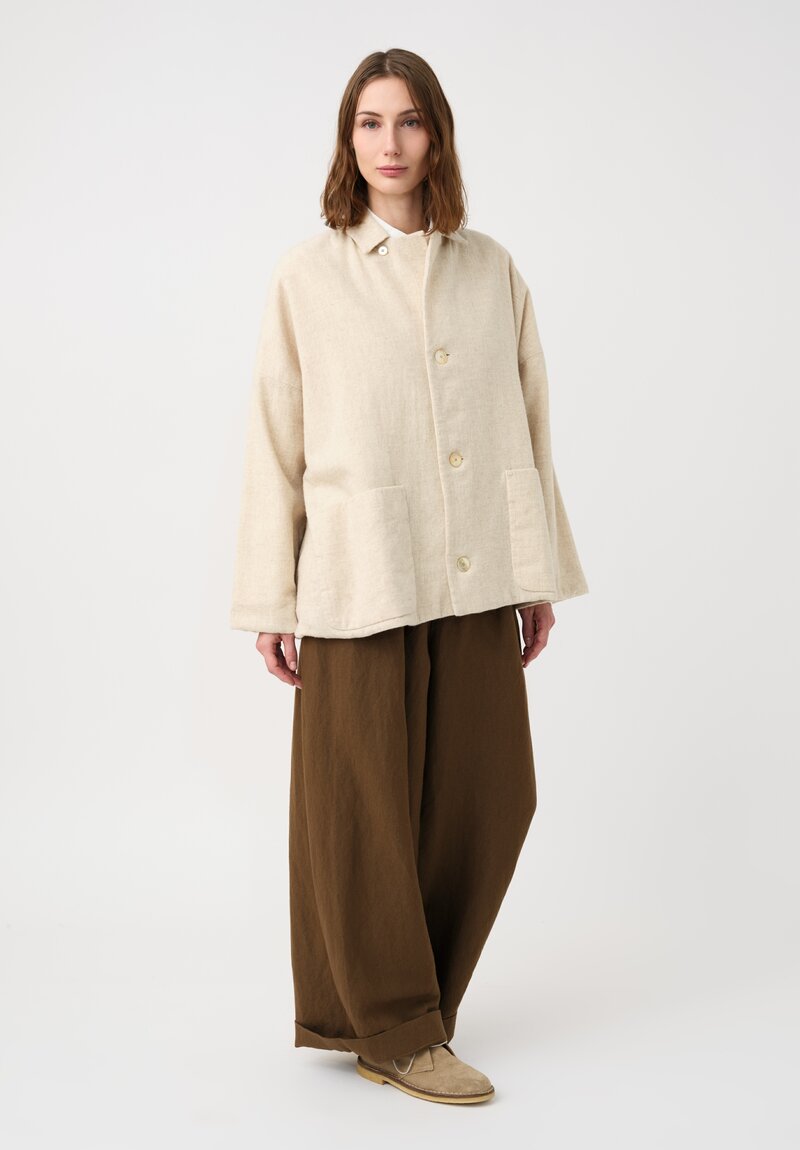 Kaval Etamine Stole Lined Short Jacket