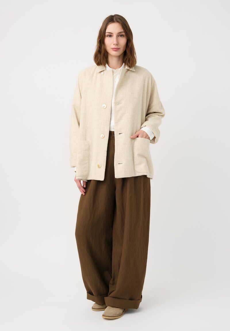 Kaval Etamine Stole Lined Short Jacket