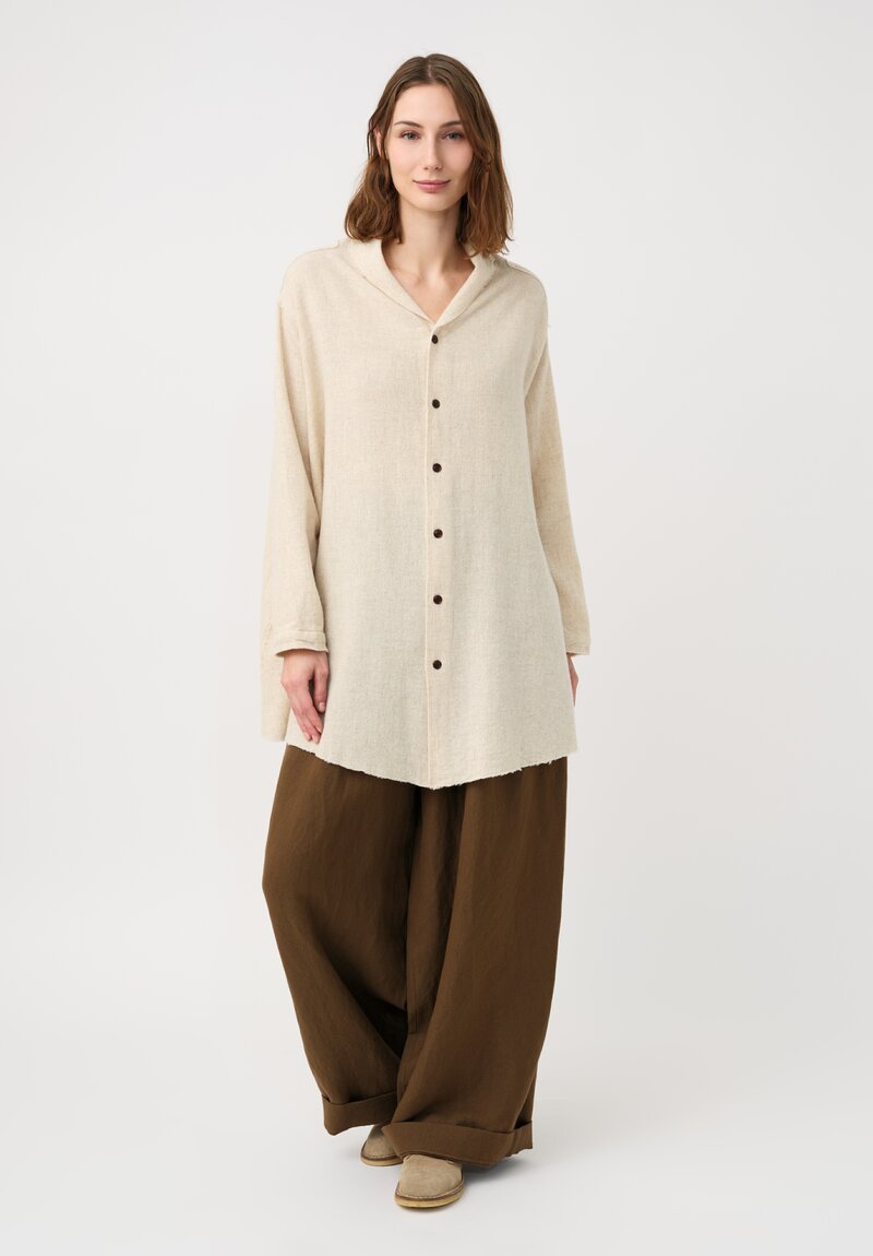 Kaval Etamine Stole Edge Seam Shirt
