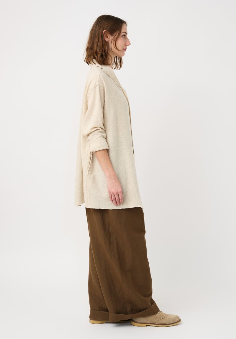 Kaval Etamine Stole Edge Seam Shirt