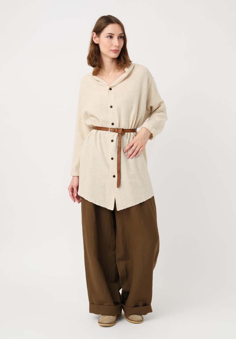 Kaval Etamine Stole Edge Seam Shirt