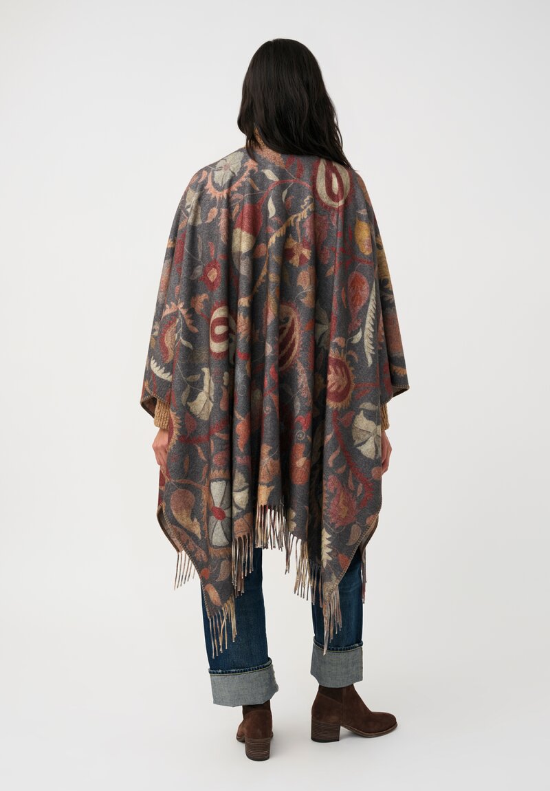 Alonpi Cashmere Sidney Fringed Blanket Cape