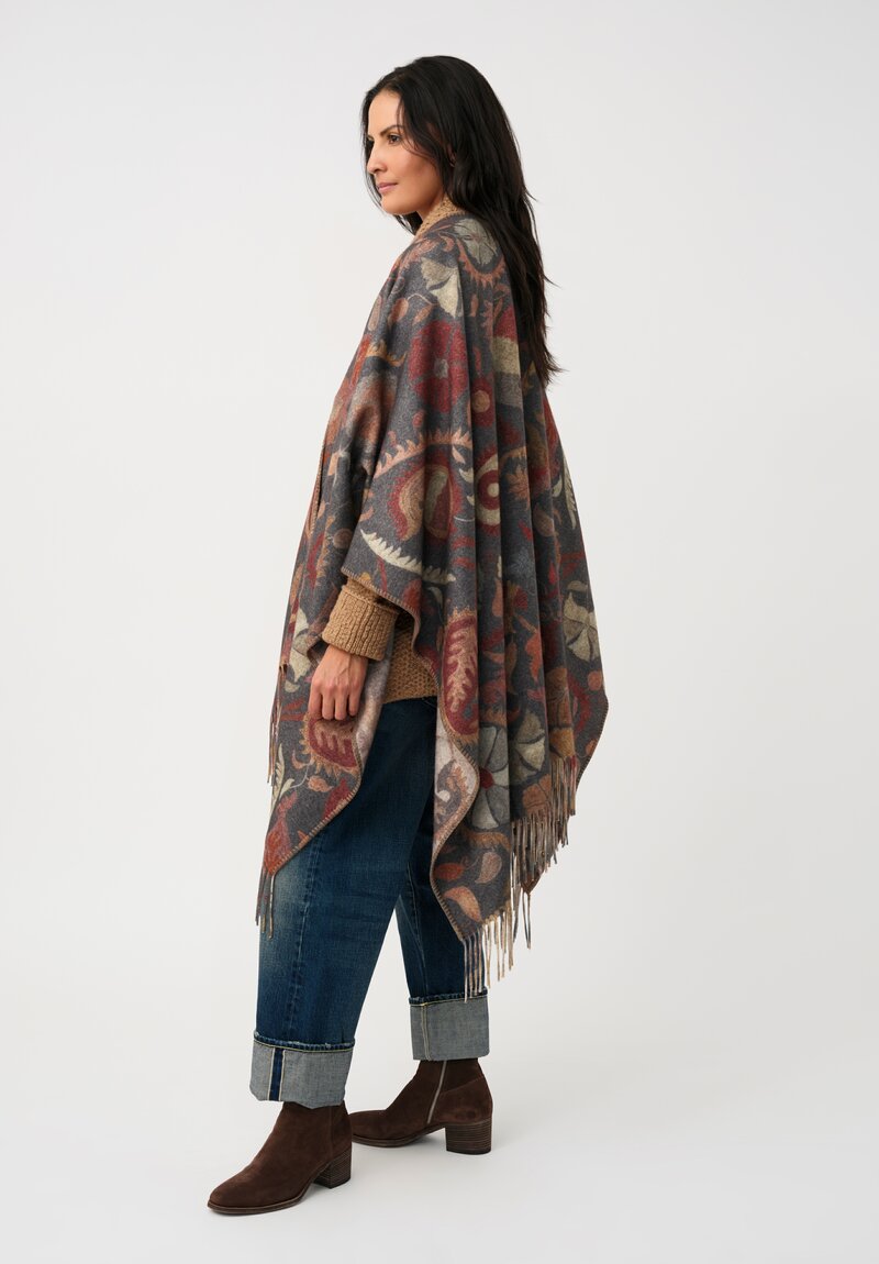 Alonpi Cashmere Sidney Fringed Blanket Cape