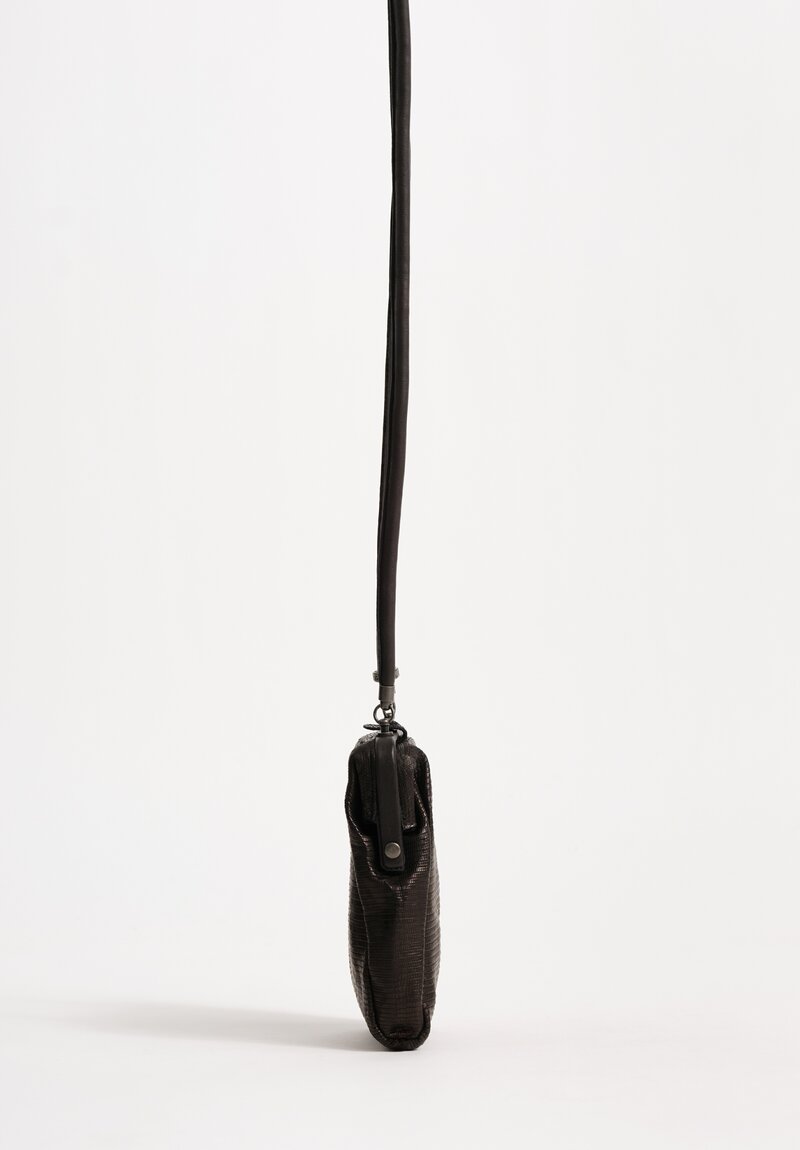 Christian Peau Lizard Leather Tall Frame Shoulder Bag