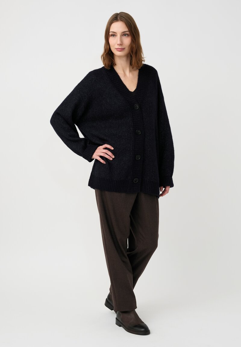 Iris Von Arnim Knit Cashmere Silk V-Neck Elowen Cardigan