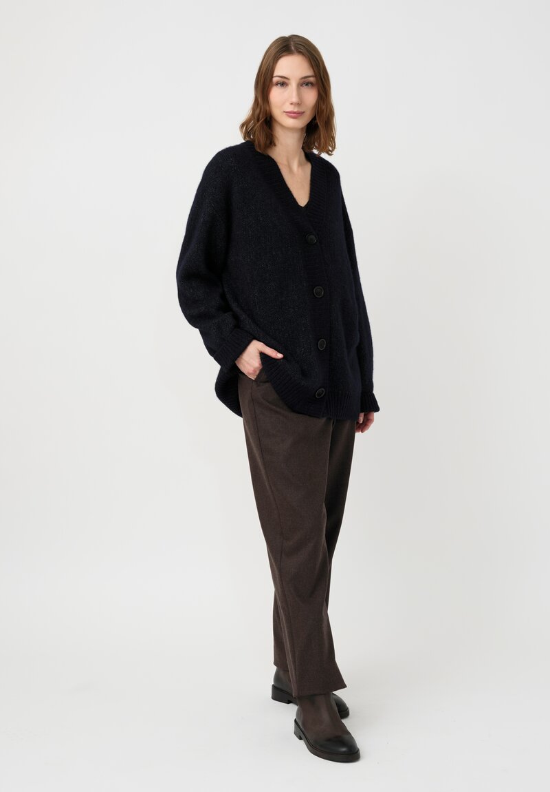 Iris Von Arnim Knit Cashmere Silk V-Neck Elowen Cardigan