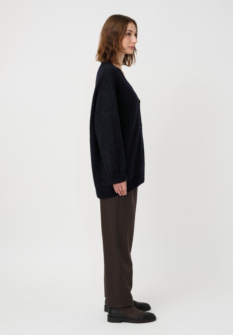 Iris Von Arnim Knit Cashmere Silk V-Neck Elowen Cardigan