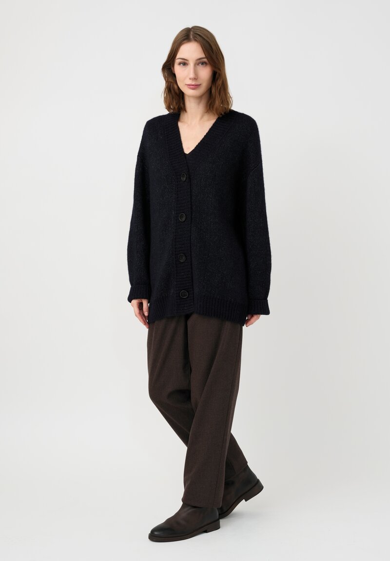 Iris Von Arnim Knit Cashmere Silk V-Neck Elowen Cardigan