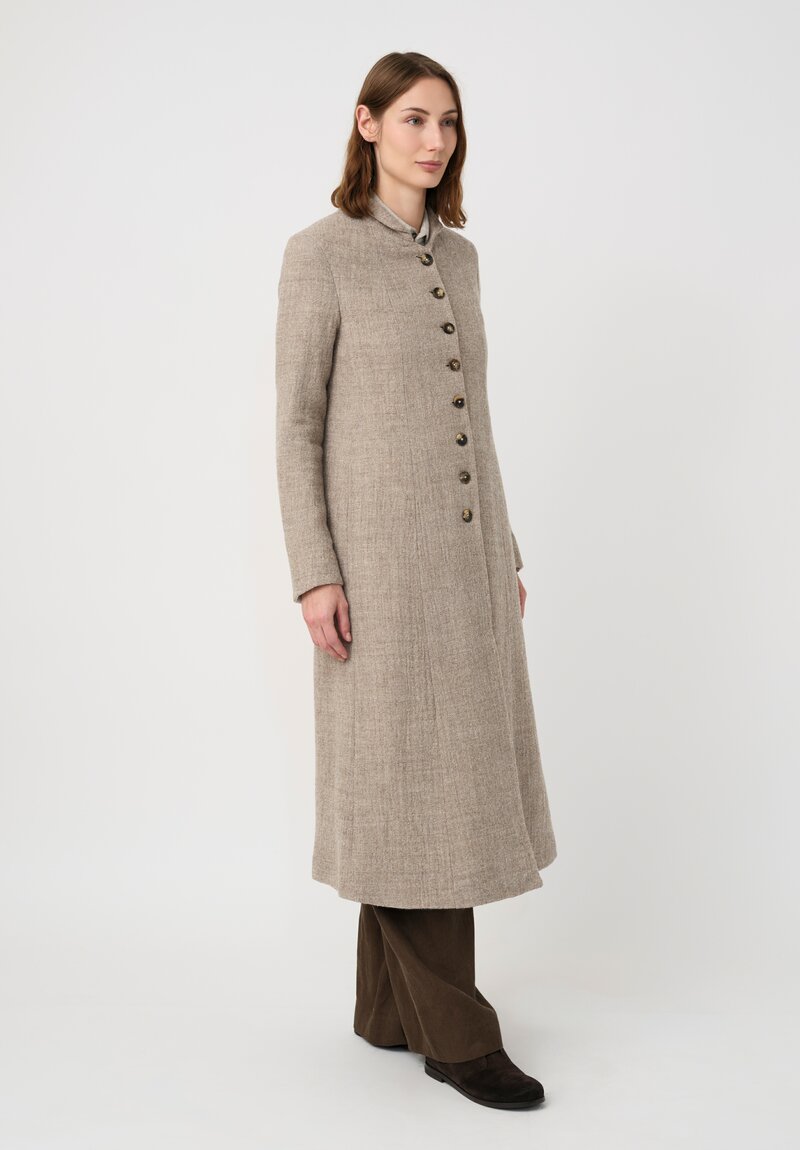 Forme d'Expression Thermal Habit Coat in Natural Almond