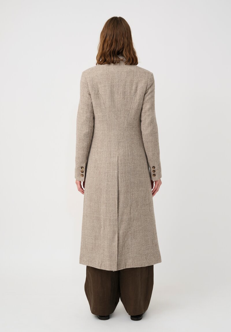 Forme d'Expression Thermal Habit Coat in Natural Almond