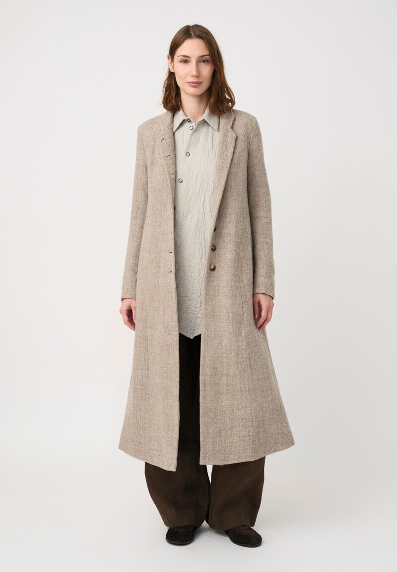 Forme d'Expression Thermal Habit Coat in Natural Almond