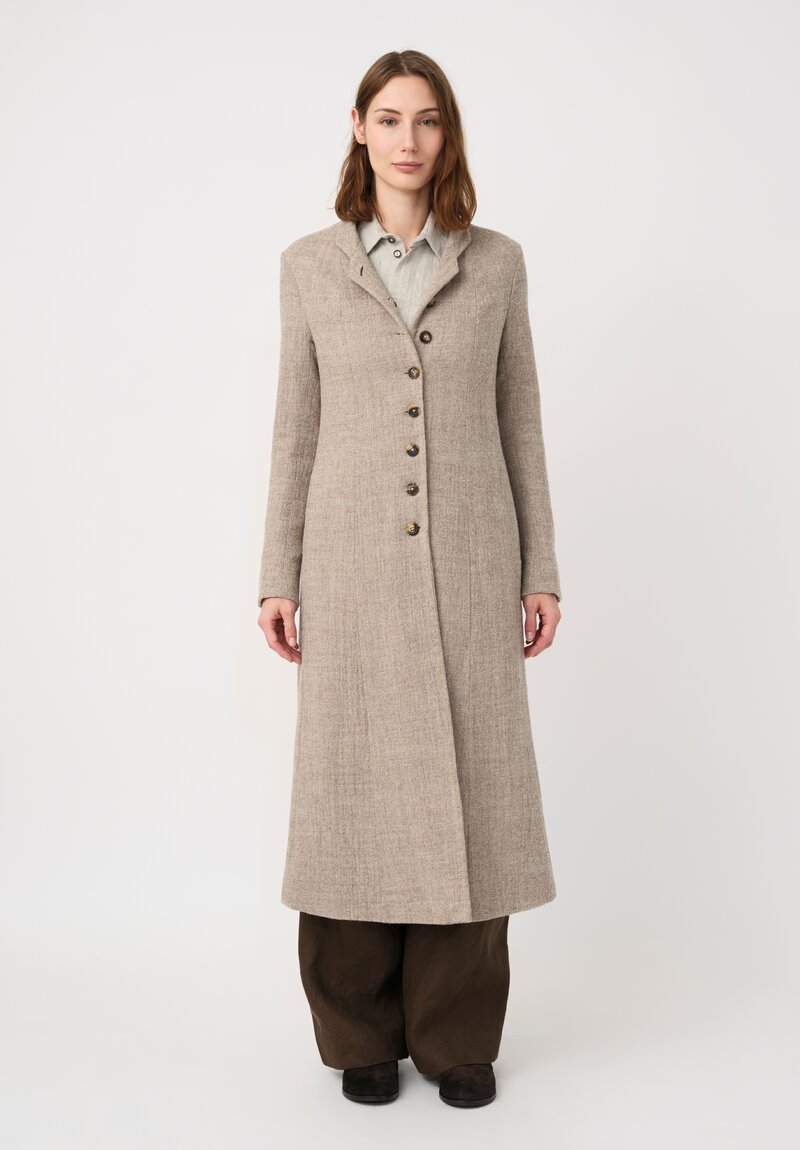 Forme d'Expression Thermal Habit Coat in Natural Almond