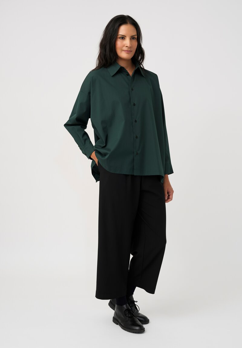 Eskandar Stretch Japanese Pull-On Cropped Pants
