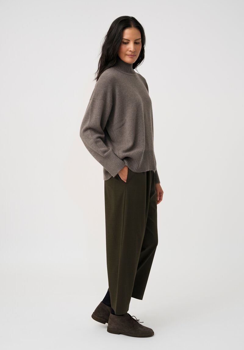 Eskandar Japanese Pull-On Tapered Pants