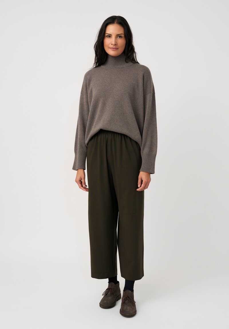 Eskandar Japanese Pull-On Tapered Pants