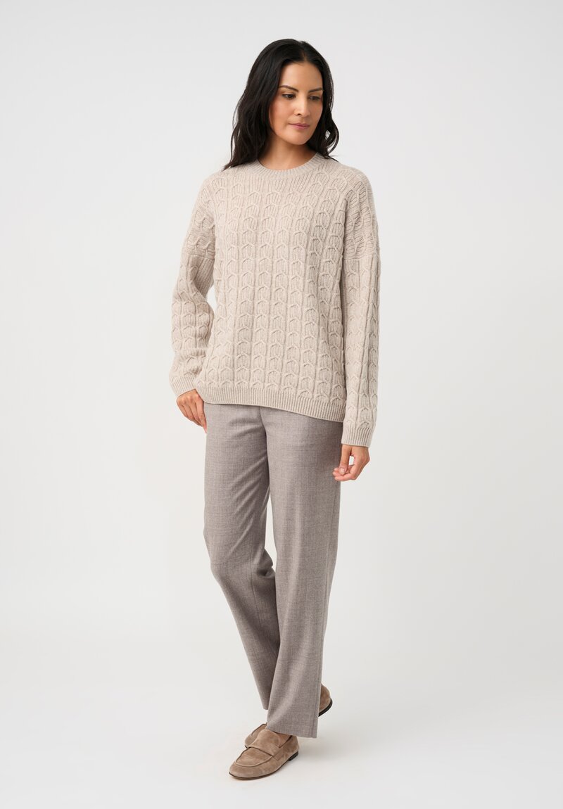 Agnona Cashmere Cable Knit Sweater