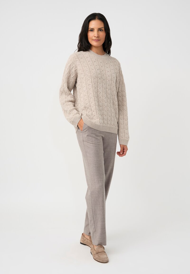 Agnona Cashmere Cable Knit Sweater