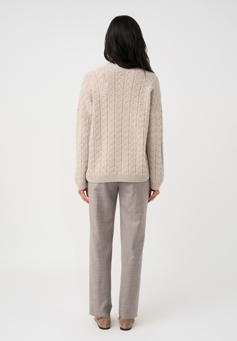Agnona Cashmere Cable Knit Sweater