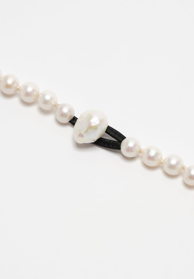 Monies Astrée 53.5 Inch Long Freshwater & Baroque Pearl Necklace