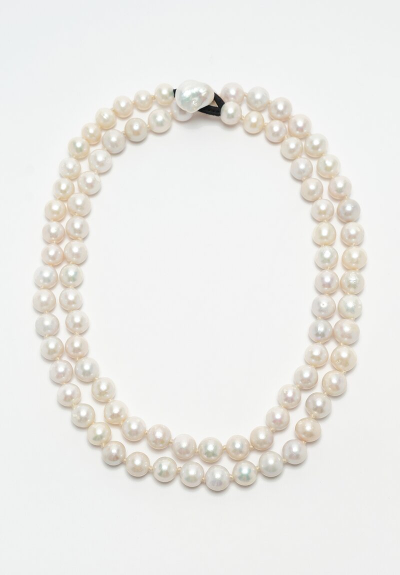 Monies Astrée 53.5 Inch Long Freshwater & Baroque Pearl Necklace	