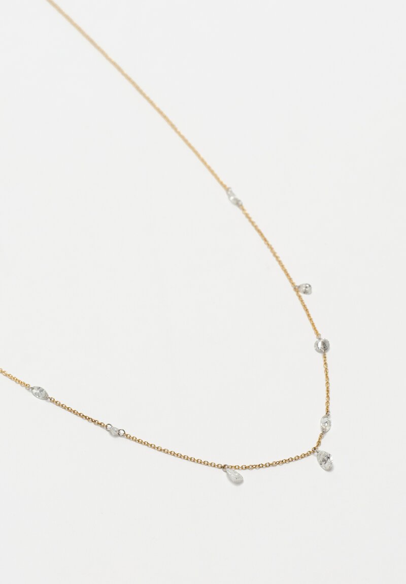 Tap by Todd Pownell 18K Cable Chain & Multi-Cut Diamond Necklace 18" 2.00cts