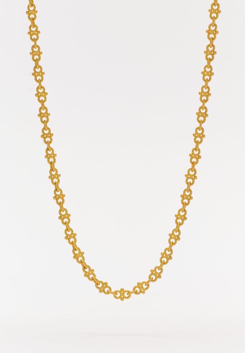Denise Betesh Handmade 22K Double Ball Chain Necklace	