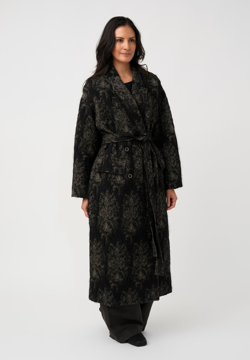 Uma Wang Angora Cicero Textured Trench Coat