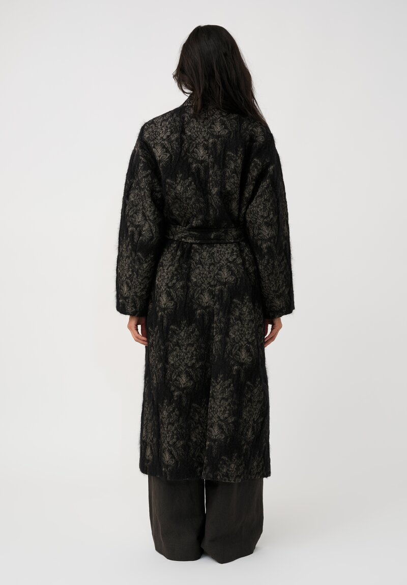 Uma Wang Angora Cicero Textured Trench Coat